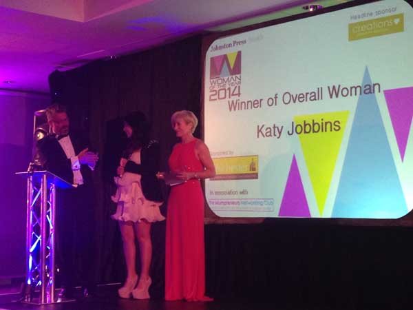 Katy Jobbins Sussex Woman of the Year 2014