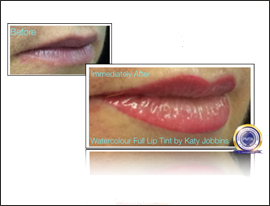 39-Katy Jobbins Permanent Makeup Watercolour Full Lip Tint FI3