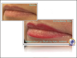 48-Katy Jobbins Permanent Makeup Watercolour Lip Blush FI